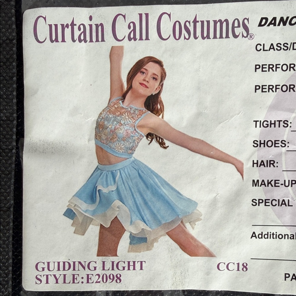 Guiding Light Blue Dance Outfit